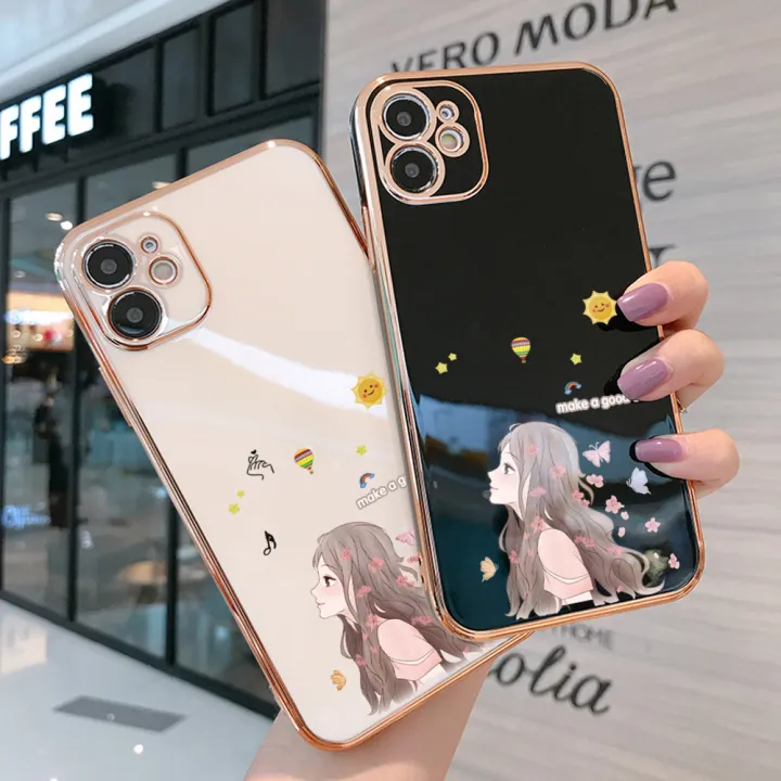 UCUC%20for%20Vivo%20Y11%202019%20Back%20Cover%20Gentle%20Side%20Face%20Girl%20Luxury%206D%20Plating%20Case%20Side%20Pattern%20Soft%20Silicone%20Square%20Phone%20Cases%20-%20Image%203