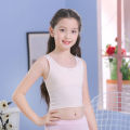 Girls' Underwear Development Period Vest Ladies Bra Wear Seamless Primary School Students Older Children Girls Junior High School Pure Cotton Sling Base. 