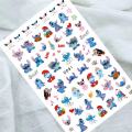 3D Anime Disney Mickey Mouse Set Series Nail Stickers Cartoon Animation Nail Art Decorations DlY Sliders For Nails Nail Products. 