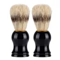 100% Pure Badger Shaving Brush With ABS Handle Men's Luxury Professional Hair Salon Tool Engineered To Deliver The Best Shave Of Your Life. 