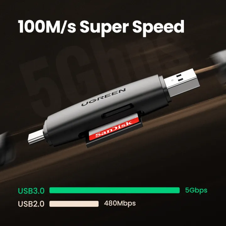 UGREEN%202%20in%201%20Card%20Reader%20USB%203.0%20SD%20TF%20OTG%20Type%20C%20Smart%20Memory%20Card%20Reader%20for%20Redmi%20note%207/Samsung%20A30/A50/A70/S10/S9/Note%209/Huawei%20Nova%203e%20/mate%2010/P20%20Samsung%20S8/S9/Note9%20etc.%20-%20Image%207