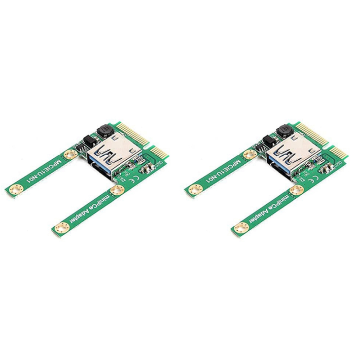 2X Mini PCI-E To USB3.0 Adapter Card PCIe To USB 3.0 Adapter, Suitable for Notebook Computers