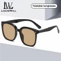 LouisWill Unisex Foldable Sunglasses Fashion Large Frame Sunglasses UV400 Protection Polarized Sunglasses Eyes Protection Eyewear Sun Glasses For Men Women Driving Hiking. 