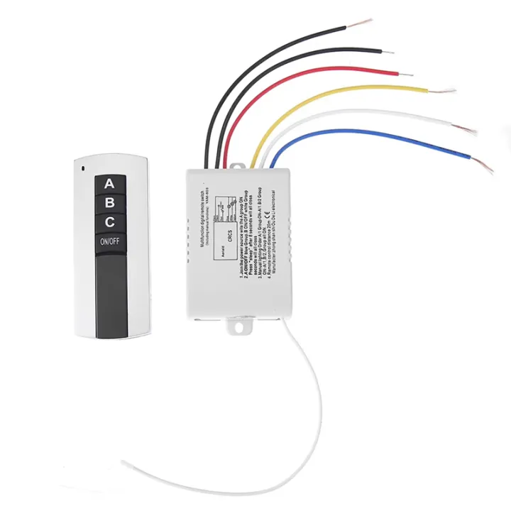 On/off Distance Controle Switch 3 Way on/OFF 220V Wireless Remote Control Switch | Daraz.lk
