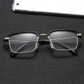 Protection Men Women Elegant Square Eyeglasses Anti-Blue Light Half-frame Reading Glasses Eye. 