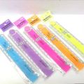Oeny 30CM New Cute Kawaii Study Time Color Folding Ruler Multifunction DIY Drawing Rulers Kids Students Office School Stationery. 