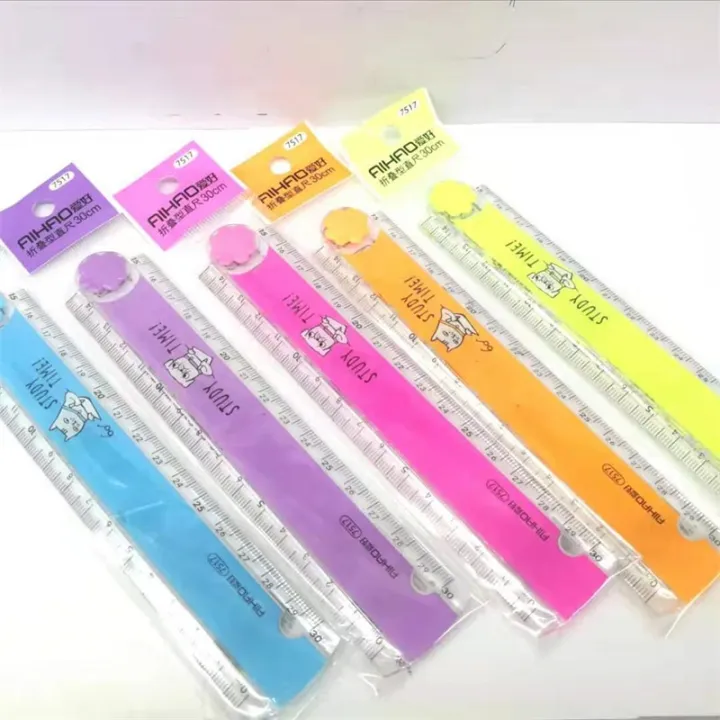 Oeny%2030CM%20New%20Cute%20Kawaii%20Study%20Time%20Color%20Folding%20Ruler%20Multifunction%20DIY%20Drawing%20Rulers%20Kids%20Students%20Office%20School%20Stationery%20-%20Image%204