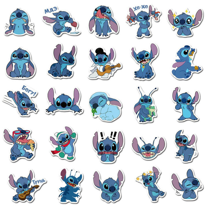 20/40/60pcs%20Disney%20Cartoon%20Stitch%20Vsco%20Stickers%20for%20Laptop%20Skateboard%20Luggage%20Stickers%20-%20Image%209