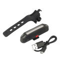 100 Lumen Bicycle Rechargeable Cycle Rear Red Light With Usb Cable Back Light. 