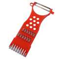 Vegetables Cutter Garlic Grater Potato Peeler Cucumber Carrot Slicer Graters Fruit Vegetable Tools Kitchen Gadgets 5 in 1 Vegetable Slicer. 