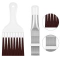 3Pcs Air Conditioner Manual Cleaning Tool Stainless Steel Fin Comb Radiator Air Conditioner Condenser Cleaning Brush. 