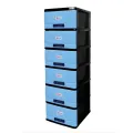 Drawer Set 6 in 1 baby drawer wardrobe cupboard storage multi color, blue, pink, Brown mix & Gray kids furniture. 