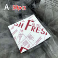 50pcs Bento Absorbent Paper Cake Box Pads Sandwich Burger Cake Wrappers Mats Food Packaging Waxed Paper -Proof Baking Papers. 