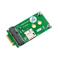 M.2 Key B to Mini PCI-E Adapter for 5G 4G 3G LTE GSM Module with NANO SIM Card Slot. 