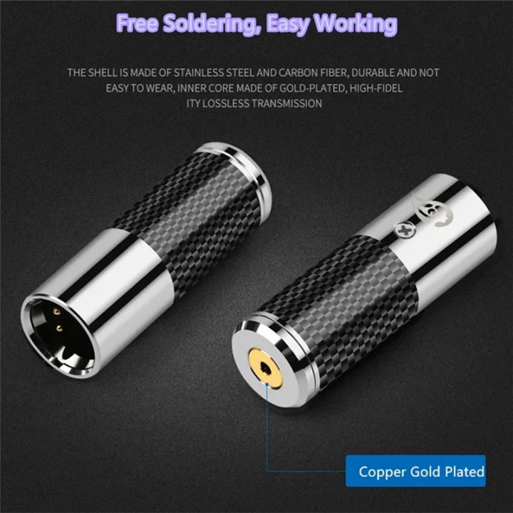 Cw Decoder Jacks Decoder 4 Pin XLR Connector to 3.5 2.5 4.4 mm Jack Plug Audio Adapter ...