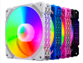 RGB Rainbow Color Computer Cooling Fan 120mm Multi-Style Desingns Options. 
