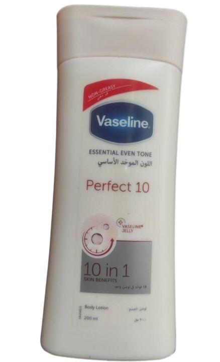 VASELINE Perfect 10 Body Essential Even Tone - 200ml Lotion  veel