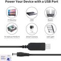 USB to DC Power Cable 5V to 12V DC Power Converter Router Cable Module 5.5x2.1mm. 