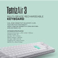 Alcatroz Tetriz Air 3 Bluetooth 5.3 Dual Mode 99 Key Wireless Keyboard. 
