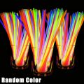 【HUT】 50/1Pcs Party Glow Sticks Glow In The Dark Bracelets Necklace DIY Colorful Fluorescence Stick Xmas Wedding Party Decoration Prop. 