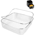 Stainless Steel Mesh Basket forInstant 5.8- 6QT Air Fryer Accessories Basket withHandle Deep Fryer Parts. 