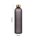 1000ml water bottle With Time Stamp Scale Matt body Black. 