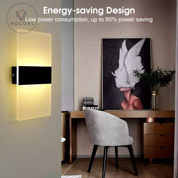 Vocoal%20LED%20Wall%20Light%20Lamp%20Acrylic%20Light-up%20Down%20Cube%20Indoor%20Sconce%20Lighting%20Lamp%20Modern%20Up/Down%20Lighting%20Indoor%20Wall%20Lights%20Decoration%20Lights%20Adjustable%20Porch%20Light%20Wall%20Lights%20Fixture%20Decor%20for%20Living%20Room%20Bedroom%20Bathroom%20Corridor%20Balcony%20Stairs%20-%20Image%208