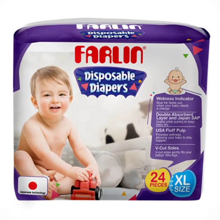 Farlin Tape Diaper Xlarge (24 Pcs)