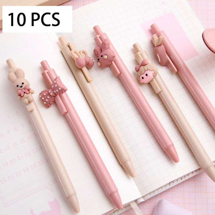 1/5/10Pcs%200.5Mm%20Cute%20Girl%20Press%20Neutral%20Pen%20Girl%20Press%20Water%20Pen%20Student%20Learning%20Supplies%20Exam%20Signature%20Pen%20Children's%20Stationery%20-%20Image%209