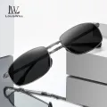 LouisWill Men Fashion Foldable Sunglasses Polarized Photochromic Glasses  Square Narrow Frame Driving Anti-glare Sun Glasses Night Vision Lens UV Protection Sunglasses. 