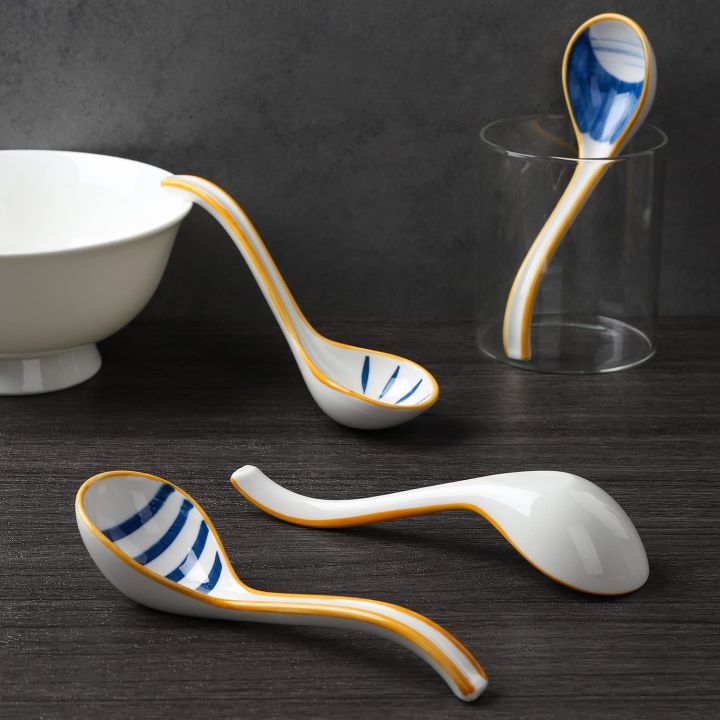 ARELENE%20Ceramics%20Soup%20Spoons%20Set%20of%20Japanese%20Soup%20Spoon%20Long%20Handle%20Soup%20Spoons%20for%20Pho%20Ramen%20Noodles%20Wonton%20Dumpling%20Rice%20-%20Image%202