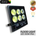 COB LED Flood Light 300W Waterproof Outdoor Flood Light with 6500K Cool White Light for Garden, Playground, Warehouse, Billboard, Street-Black. 