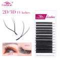 Fadvan YY Shape Lashes 2D/3D 0.05/0.07 Faux Mink C/D/L 8-15mm Natural Soft Brazilian Eyelash Premade Volume Fan Lashes Extension. 