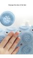 Round Silicone Non-slip Bathroom Mat, Safety Shower Mat, Massage Mat, Floor Drain Suction Cup, Bathroom Mat Soft And Absorbent. 