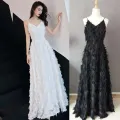 Evening Gown 2024 New Banquet Noble Long 18 Adulthood Celebration-Year-Old White Temperament Dress Birthday Party Female. 