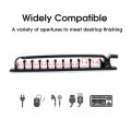 Self-adhesive Desktop Cable Fixer Data Cable Organizer Cable Management Clip Multipurpose 10 Holes Suitable for Home Office. 