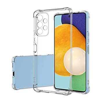 Luxury Shockproof Clear Case For Samsung Galaxy A13 4g Back Cover Transparent Silicone Case Soft Airbag Bumper Lens Protection Cute Design For Girls Boys New