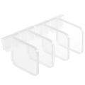 4 Pcs Refrigerator Classified Partition Board / Adjustable Fridge Drawers Divider Snap Clip / Household Clapboard Organizer / Refrigerator Door Divider Food Storage Rack Separator. 