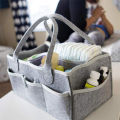Baby Diaper Wipes Bag Caddy Infant Nappy Organizer Basket Nursery Storage Durabl. 