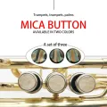 3 Pcs Trumpet Finger Buttons for Musical Bass Accessories Yellow. 