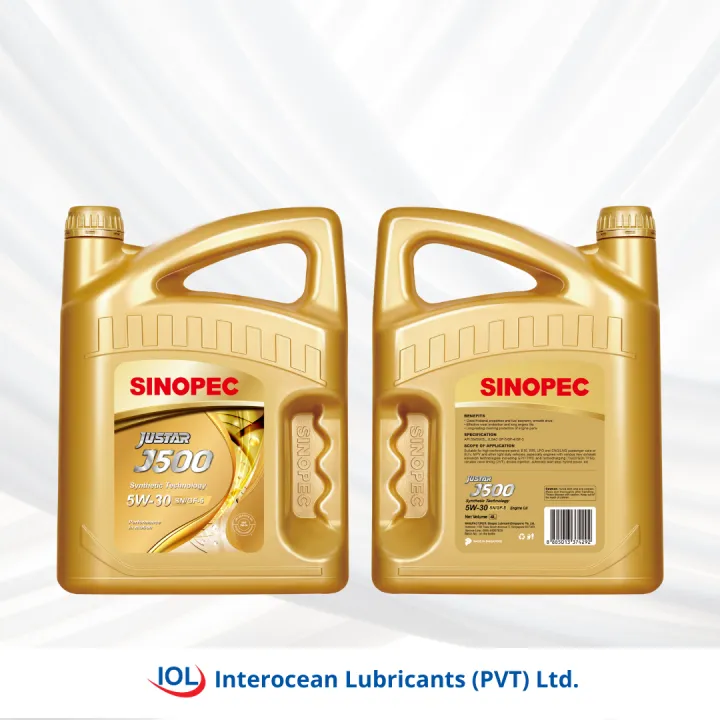 SINOPEC%20JUSTAR%20J500%20SN%205W-30%20Petrol%20Engine%20Oil%20-%20Image%203