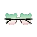 Gradient Frameless Kids Sunglasses Cartoon Partern UV Protection Kids Sunglasses Outdoor Sunscreen Kids Boys Girls Sunglasses 0-8 Y. 