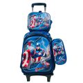 img School Trolley Bag for boys School Trolley Bag For Kids boys Student Rolling Backpack Bags. 