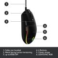 Logitech G102 LIGHTSYNC Gaming Mouse 6 Programmable Buttons 200-8000 DPI Adjustable RGB Light USB Wired Mouse. 