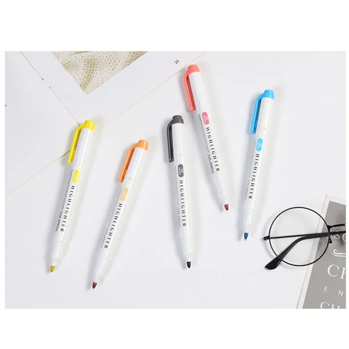 5%20Colors%20Dual%20Tip%20Highlighter%20Pens%20Broad%20Chisel%20and%20Fine%20Tips%20Marker%20Pen%20for%20for%20School%20Students%20Office%20Home%20Supplies%20-%20Image%205