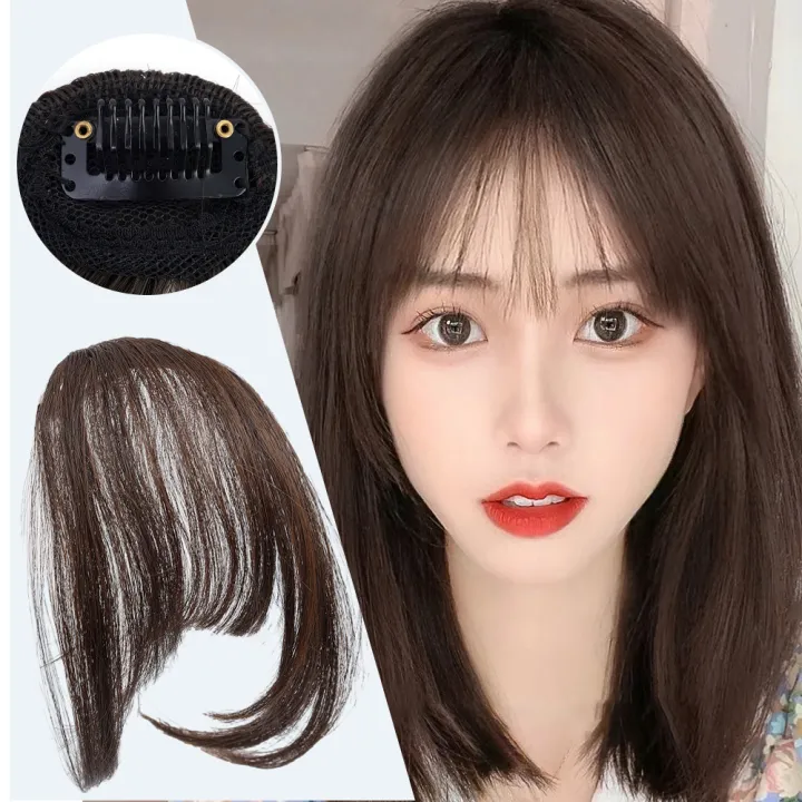 Women%20Girl%20Bangs%20Natural%20Wispy%20Round%20Face%20French%20Style%20Bangs%20Forehead%20Hair%20Extensions%20Side%20Fringe%20Wig%20Hairpieces%201Pcs%20-%20Image%202
