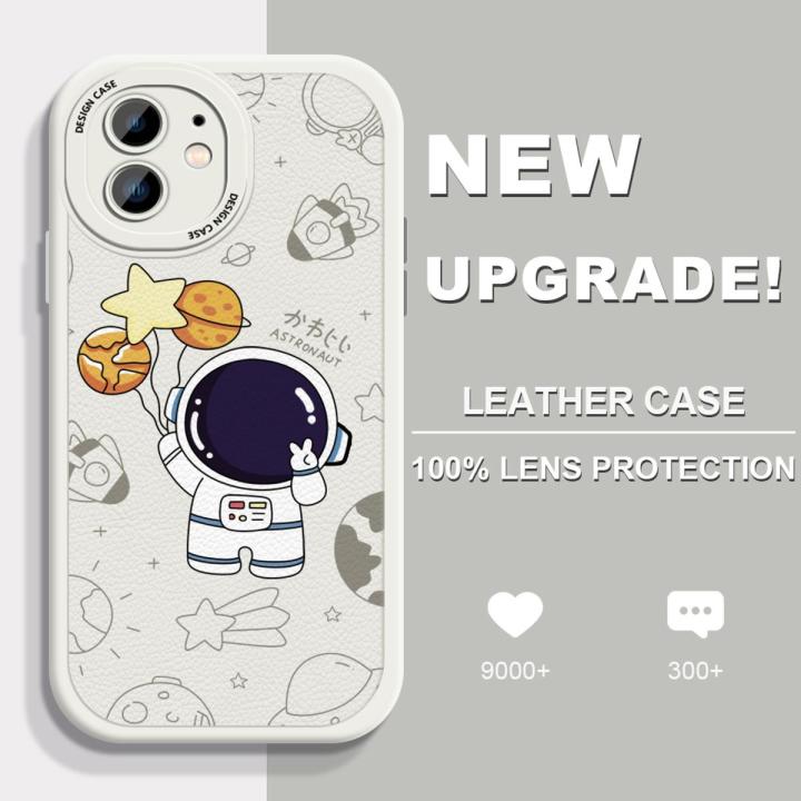AMORVOR for iPhone 12 Mini Back Cover Cute Space Astronaut