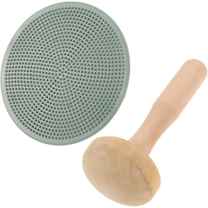 Plastic Painting Supplies 1 Set Printmaking Mat Wooden Roller Engraving Printmaking Board