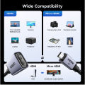 UGREEN Micro HDMI-Compatible to HDMI-Compatible Adapter 4K/60Hz 3D for GoPro Hero 7 Raspberry Pi 4 Sony Nikon Braided Cable 4K. 