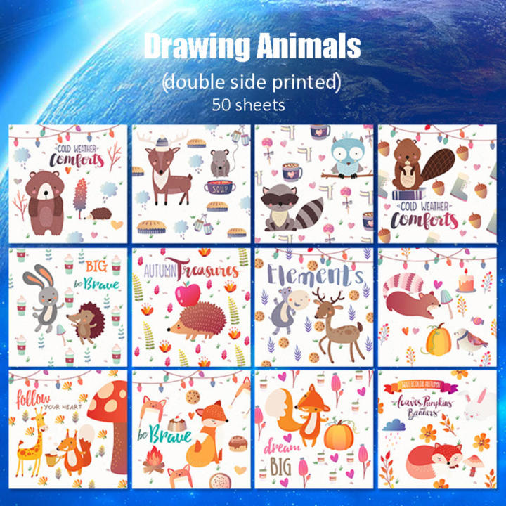 6x6%2050%20Kids%20Folding%20Scrapbook%20Sheets%20&%20Grown-ups%20School%20Arts%20Easy%20Premium%20Paper%20For%20-%20Image%207